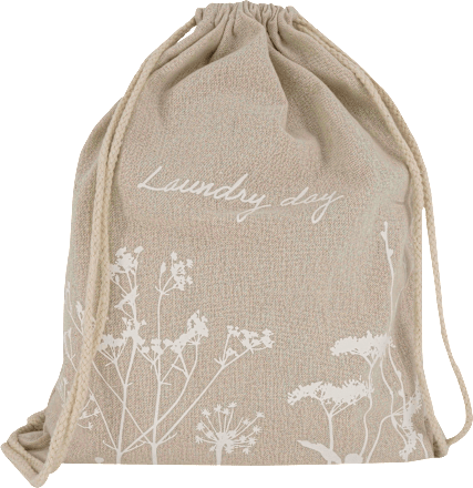 Wäschesack beige Leinen manòu