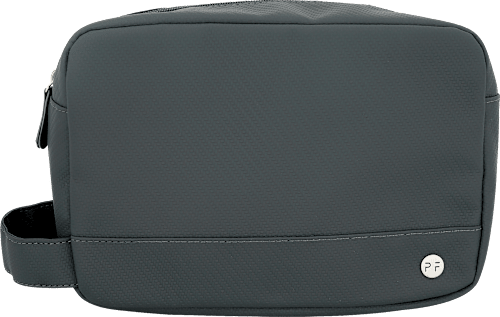 Kulturbeutel Herren dunkelgrau Struktur Soapland