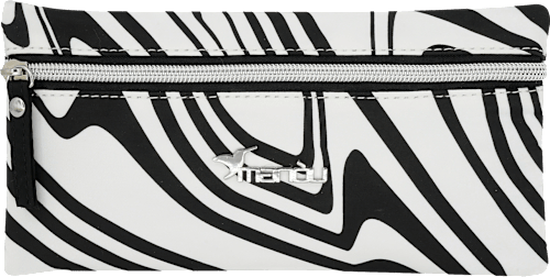 Kosmetiktasche weiß/schwarz Zebramuster Soapland
