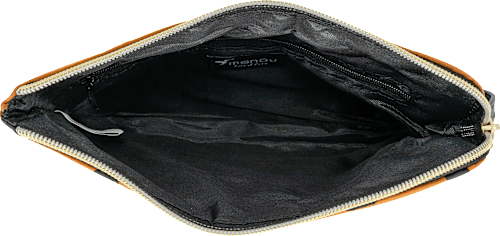 Kosmetiktasche cognac mit Punkten manòu