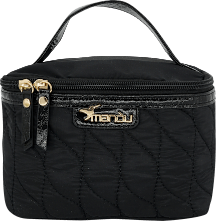 Kosmetikkoffer schwarz gesteppt Soapland