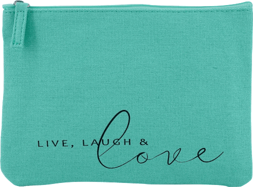Kosmetiktasche "live, laugh & love" mint Soapland