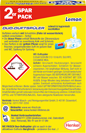 WC-Stein Duo-Duftspüler Lemon Nachfüllpack WC-Frisch