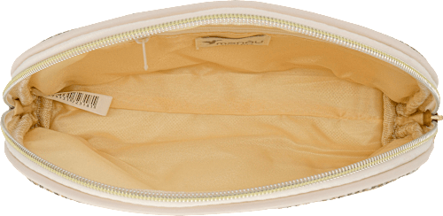 Kulturbeutel beige klein mit Cottonmuster manòu