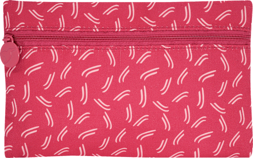 Kosmetiktasche pink mit rosa Muster manòu