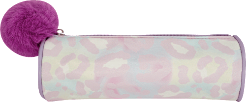 Kosmetiktasche rosa mit Leo-Muster manòu