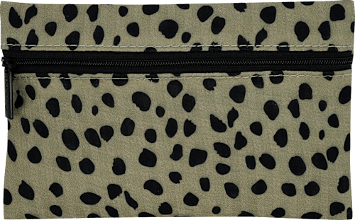 Kosmetiktasche olivgrün schwarz keine Marke