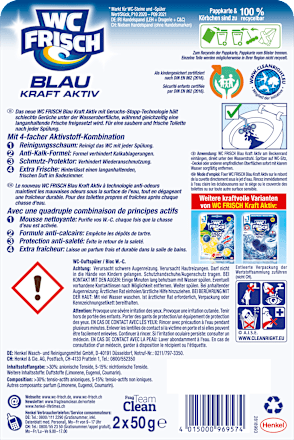 WC-Stein Blau Kraft Aktiv Ozeanfrische WC-Frisch