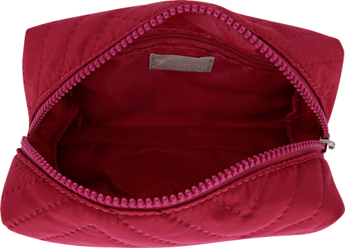 Kosmetiktasche magenta gesteppt klein manòu
