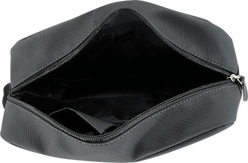 Kulturbeutel Herren dunkelgrau Struktur Soapland