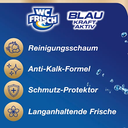 WC-Stein Blau Kraft-Aktiv Ozeanfrische WC-Frisch