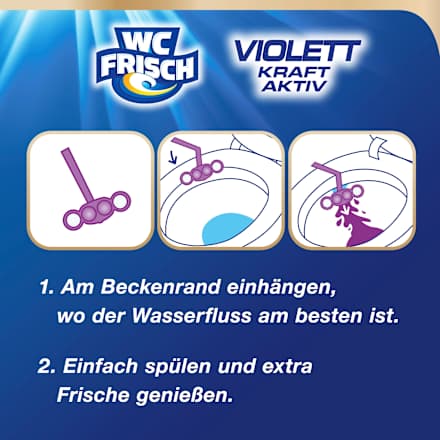 WC-Stein Violett Magnolie WC-Frisch