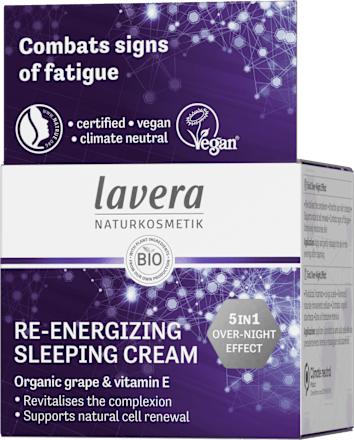 Ре-енергизиращ нощен крем за лице 5 в 1  lavera NATURKOSMETIK