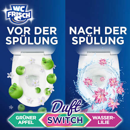 WC-Stein Duft Switch Grüner Apfel & Wasserlilie WC-Frisch
