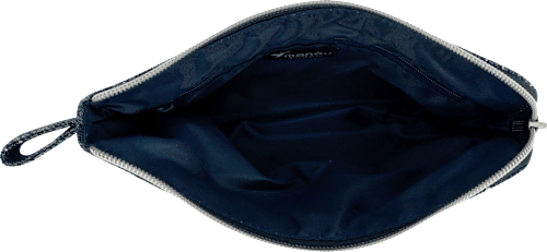 Kosmetiktasche Jeans mit Herzen silber Vito & Joe