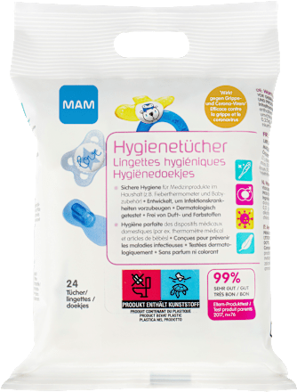 Hygienetücher für Babyzubehör mam