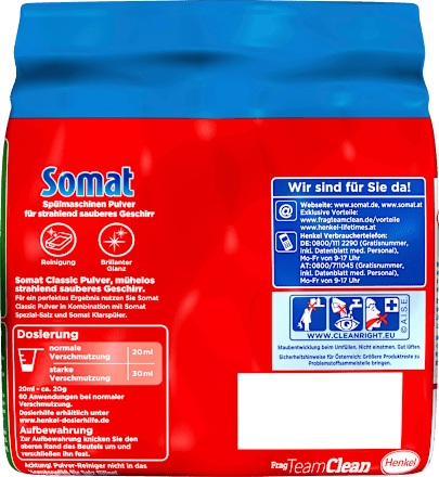 Spülmaschinen-Pulver, 60 Spülgänge  Somat