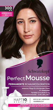 Permanente Schaumcoloration - Nr. 300 Schwarzbraun Schwarzkopf Perfect Mousse