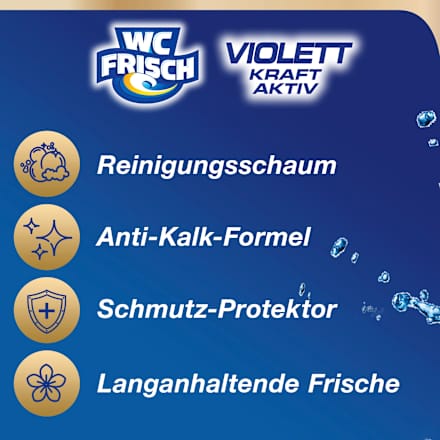WC-Stein Violett Magnolie WC-Frisch