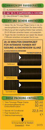 Intensivtönung 70 Brazil Dunkelbraun Schwarzkopf Country Colors