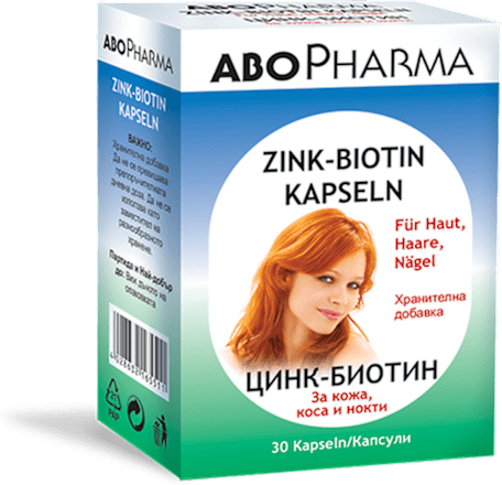 Капсули Цинк-биотин за кожа, коса и нокти ABOPHARMA