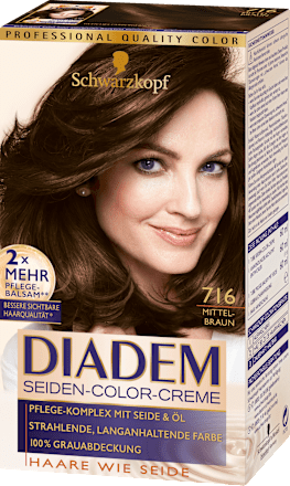 Haarfarbe Mittel-Braun 716, 1 St Schwarzkopf DIADEM