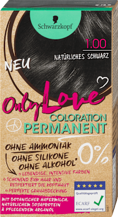 Coloration Permanent - Nr. 1.00 Natürliches Schwarz Schwarzkopf Only Love