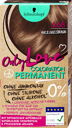 Coloration Permanent - Nr. 6.68 Haselnussbraun Schwarzkopf Only Love
