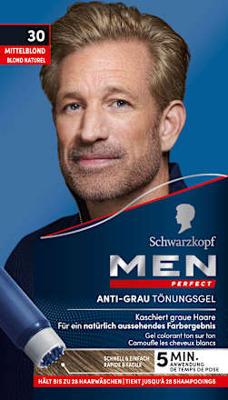 Intensivtönung Anti-Grau-Gel 30 Mittelblond Schwarzkopf Men Perfect