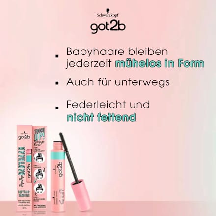 Fixierungsbürste Bye Bye Babyhaar Touch Up  got2b