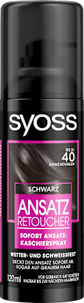 Ansatz Retoucher Sofort Ansatz-Kaschierspray - Schwarz syoss