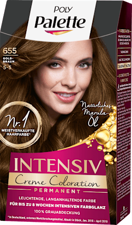 Haarfarbe 655 Goldbraun, 1 St Palette Intensive Color Creme