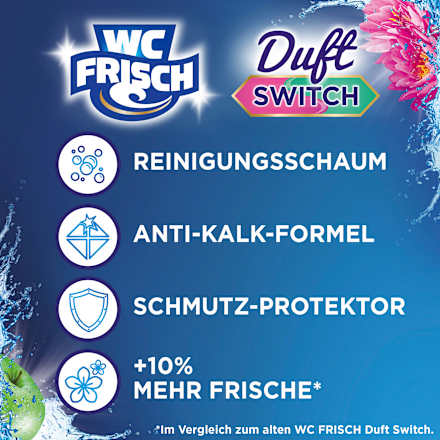 WC-Stein Duft Switch Grüner Apfel & Wasserlilie WC-Frisch