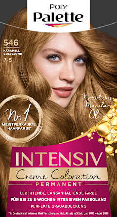 Haarfarbe 546 Karamell Goldblond Palette Intensive Color Creme