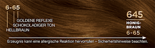Intensiv-Creme-Coloration - Nr. 645 Honigbraun Palette