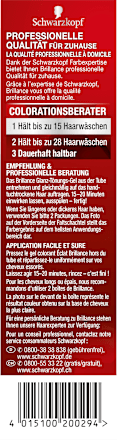 Tönung Dunkelbraun T880 Schwarzkopf Brillance