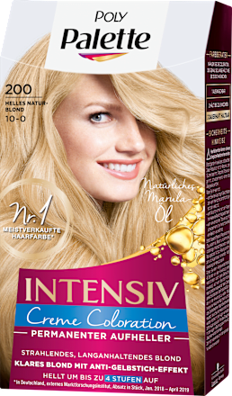 Haare Aufheller 200 Helles Naturblond Palette Intensive Color Creme