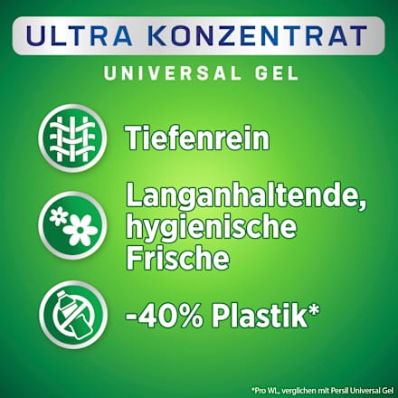 Vollwaschmittel Universal Gel Ultra Konzentrat (2x62WL) Persil