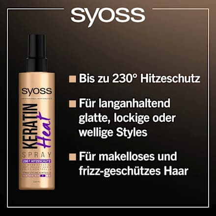 Hitzeschutzspray Keratin Heat syoss