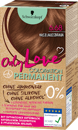 Coloration Permanent - Nr. 6.68 Haselnussbraun Schwarzkopf Only Love