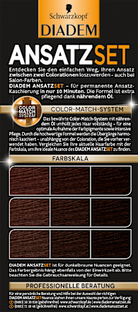 Ansatzset Dunkel-Braun A4, 1 St Schwarzkopf DIADEM