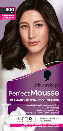Haarfarbe Schaum 300 Schwarzbraun Schwarzkopf Perfect Mousse