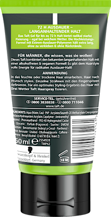 Styling Gel Power Marathon Radikaler Halt Schwarzkopf taft