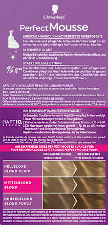 Permanente Schaumcoloration - Nr. 800 Mittelblond Blond Schwarzkopf Perfect Mousse