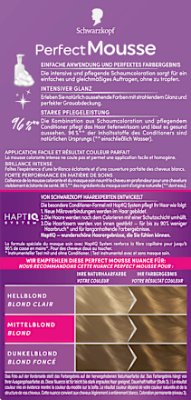Permanente Schaumcoloration - Nr. 800 Mittelblond Blond Schwarzkopf Perfect Mousse