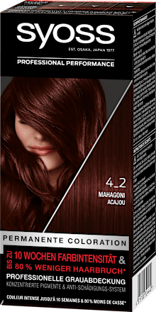 Haarfarbe 4_2 Mahagoni syoss