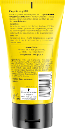 Styling Gel kleber wasserfest got2b