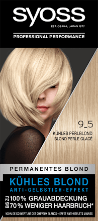 Haarfarbe 9_5 Kühles Perlblond syoss