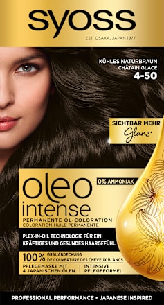 Permanente Öl-Coloration - Nr. 4-50 Kühles Naturbraun Syoss Oleo Intense