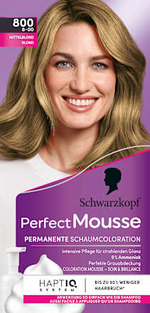 Haarfarbe Schaum 800 Mittelblond Schwarzkopf Perfect Mousse